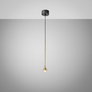 Immagine di Sospensione Led Goccia Oro Per Comodini 5w 3000k Ursula Gea