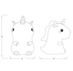 Immagine di Lampada Cameretta Unicorno Cambio Colore Luce Led RGBW Goldy Trio Lighting