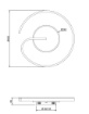 Immagine di Plafoniera Moderna Led Spirale Nera Led 21w CCT 2700k-4000k Dimmerabile Calle Trio