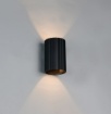 Immagine di Applique Cilindro Nero Rigato Biemissione Imaria Trio Lighting