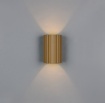 Immagine di Applique Cilindro Rigato Caffe Luce Biemissione Imaria Trio Lighting