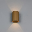 Immagine di Applique Cilindro Rigato Caffe Luce Biemissione Imaria Trio Lighting