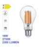 Immagine di Lampadina Led E27 Goccia Vetro Trasparente 16W 2700k Luce Calda 2300 Lumen