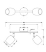 Immagine di Lampada Da Soffitto Con Faretti GU10 Orientabili Nichel Nancy Trio