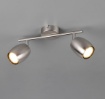 Immagine di Lampada Da Soffitto Con Faretti GU10 Orientabili Nichel Nancy Trio