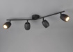 Immagine di Lampada Da Soffitto Nancy 4 Faretti GU10 Orientabili Nero Trio Lighting