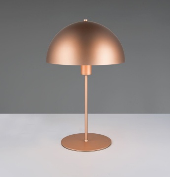 Immagine di Lampada da Tavolo Design Fungo Caffe Oro Nola 1xE27 Trio Lighting