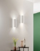 Immagine di Applique Gesso Verniciabile Cilindro RIgato Biemissione Led GU10 Pillar Fan Europe