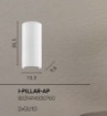 Immagine di Applique Gesso Verniciabile Cilindro RIgato Biemissione Led GU10 Pillar Fan Europe