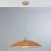 Immagine di Lampada A Sospensione Vetro Ambra 50 cm Per Tavolo Cucina Alexander