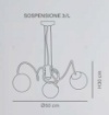 Immagine di Lampadario Bracci Curvi Cromo Con Sfere Vetro Fume Globe 3xE14