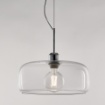 Immagine di Sospensione Moderna Vetro Trasparente Muse Diam. 32 cm