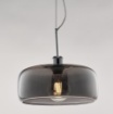 Immagine di Lampada A Sospensione Per Tavolo Vetro Fume Muse Diam. 32 cm