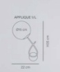 Immagine di Applique Moderna Cromo Sfera Vetro Trasparente Little Moon