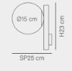 Immagine di Applique Oro Camera Da Letto Con Sfera Ambra Loop Leolux