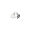 Immagine di Applique Sfera Vetro Bianco Con Cristalli Decorativi Capri Leo Lux