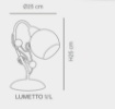 Immagine di Abatjour Comodino Sfera Vetro Bianco Con Cristalli Decorativi Capri Leo Lux