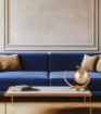 Immagine di Lampada Da Comodino Arco Dorato Con Sfera Di Vetro Ambra Ring Leo Lux