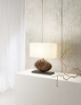 Immagine di Lampada Da Tavolo Legno Acacia Design Con Paralume Fan Europe