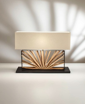 Immagine di Lampada Grande Da Tavolo Design Rami Legno Ethereal Fan Europe