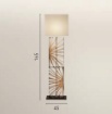 Immagine di Piantana Da Salotto Design Raggi Legno Naturale Ethereal Fan Europe
