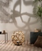 Immagine di Lampada Da Terra Decorativa Design Legno Intrecciato Epigea Fan Europe