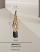 Immagine di Piantana Decorativa Design Pianta Legno Intrecciato Epigea Fan Europe