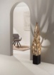 Immagine di Piantana Decorativa Design Pianta Legno Intrecciato Epigea Fan Europe