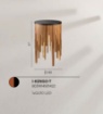 Immagine di Tavolino Legno Noce Rotondo Con Luce Integrata Da Salotto Kengo Fan Europe