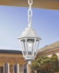 Immagine di Sospensione Lanterna Classica Da Esterno In Resina Bianca IP55 Asti Top Light