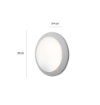 Immagine di Plafoniera Applique Esterno Rotonda 35cm IP66  Verona Top Light