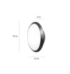 Immagine di Applique Ovale Per Esterni 33cm IP66  Milano Top Light