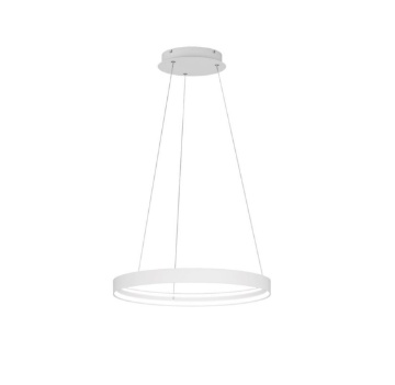Immagine di Sospensione Led Anello Bianco 58 cm Per Tavolo Switch 3000k-6000k Malika Top Light