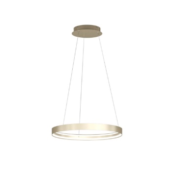 Immagine di Lampadario Anello Oro 58 cm Per Tavolo Led 42w Switch CCT Malika Top Light