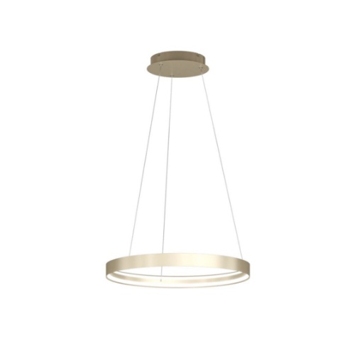 Immagine di Lampadario Anello Oro 58 cm Per Tavolo Led 42w Switch CCT Malika Top Light