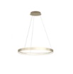 Immagine di Lampadario Moderno Per Tavolo Anello Oro 77cm Led CCT Malika Top Light