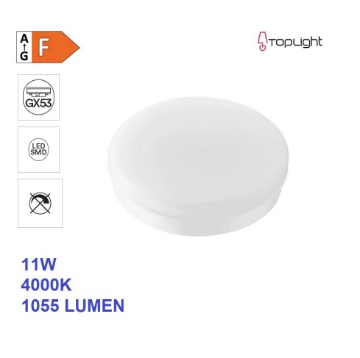 Immagine di Lampadina Gx53 Led 11W 4000K 1055Lm Luce Naturale Ottica 120 Top Light