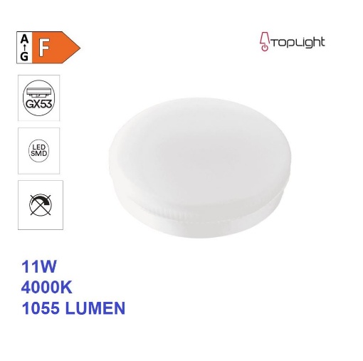 Immagine di Lampadina Gx53 Led 11W 4000K 1055Lm Luce Naturale Ottica 120 Top Light