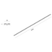 Immagine di Binario Elettrificato 48V Ultra Slim Nero 2mt Montaggio Superficie Gea Led