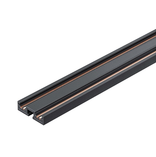 Immagine di Binario Elettrificato 48V Ultra Slim Nero 2mt Montaggio Superficie Gea Led