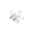 Immagine di Giunto Angolare Per Connesione Binari Ultra Slim Nero 48V Gea Led