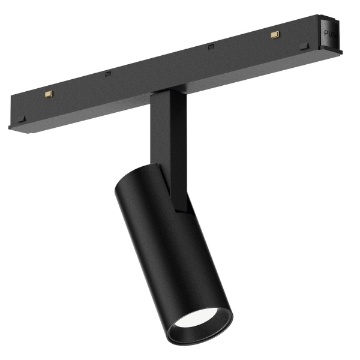 Immagine di Faretto Orientabile Nero Led 8w 38° Per Sistema Binario 48v Gea Led