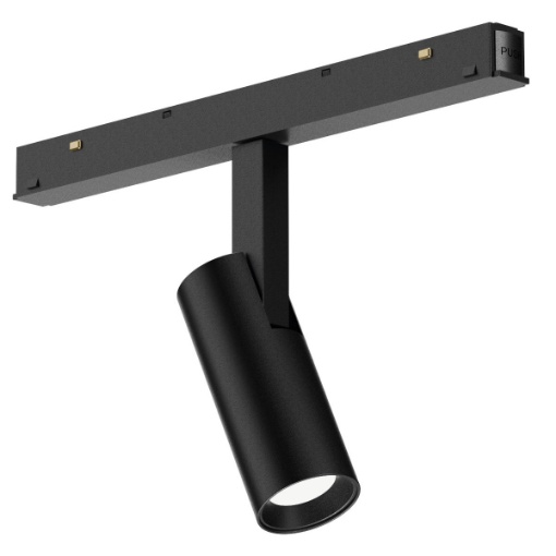 Immagine di Faretto Orientabile Nero Led 8w 38° Per Sistema Binario 48v Gea Led