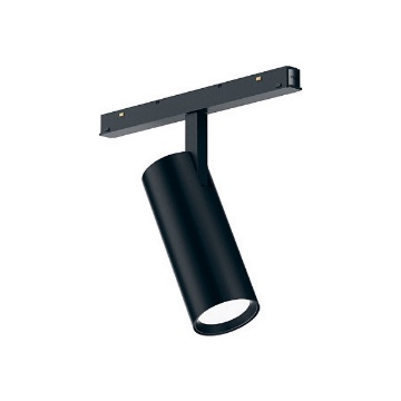 Immagine di Faretto Spot Nero Orientabile Led 8w 38° Dimmerabile Per Binari 48v Gea Led