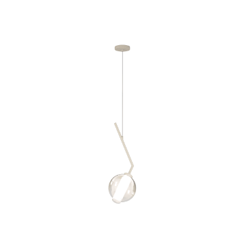 Immagine di Lampada A Sospensione Sabbia Con Pendente Vetro Colorato V Line Top Light