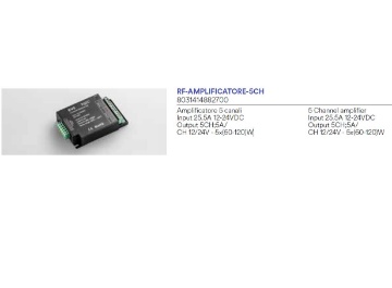 Immagine di Amplificatore 5 Canali Input 25.5A 12-24VDC Intec Light