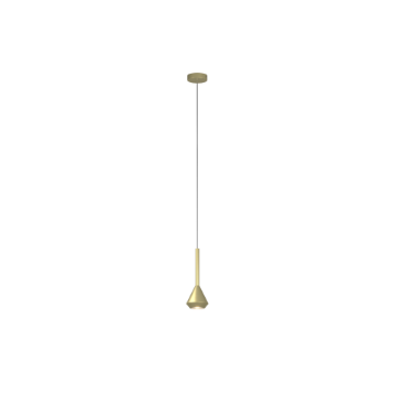 Immagine di Sospensione Moderna Per Penisola Cono Ottone GU10 Aygo Top Light