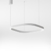 Immagine di Sospensione Criseide S/1P Quadrata Bianca Led 60W 3000k Dimmerabile Gea Luce