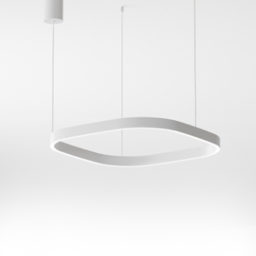 Immagine di Sospensione Criseide S/1P Quadrata Bianca Led 60W 3000k Dimmerabile Gea Luce