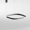 Immagine di Sospensione Criseide S/1P Anello Led Quadrato 60W 3000k Dimmerabile Gea Luce